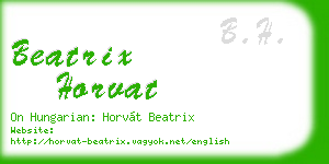 beatrix horvat business card